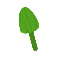 Flower bud. Plants. Green Bud. White background. Vector illustration. EPS 10.