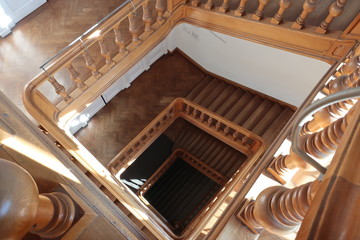 Treppenhaus aus Holz