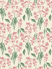 seamless floral pattern with flowers