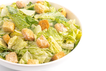 Caesar Salad Isolated on a White Background