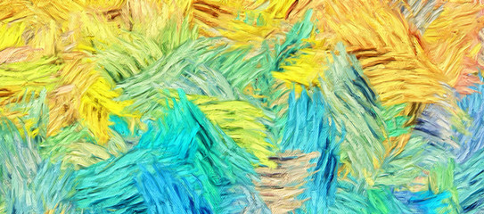 Contemporary art abstract composition for interior wall art canvas print. Impressionism painting modern artwork. Creative artistic background for design digital or printed production. Backdrop pattern