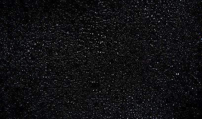 black glass raindrop 