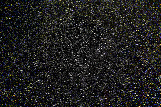 black glass raindrop 