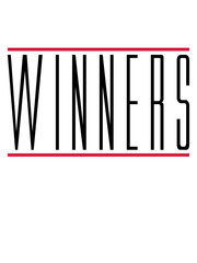 sport winners rote balken streifen linien gewinner sieger team crew freunde niemals aufgeben spaß beste champions anführer meister erster logo design cool
