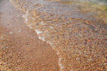 Wellen am Strand