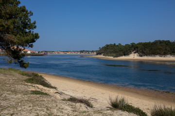 city of Vieux Boucau Les Bains in French Atlantic coast