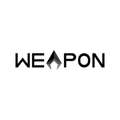 WEAPON logo letter design vector