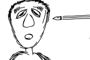 sketch of man