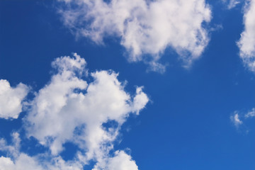 blue sky white clouds texture background