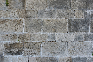 Old stone wall, Ancient brickwork.