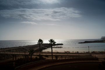 Obraz premium views from the beach of Amadores in Gran Canarias
