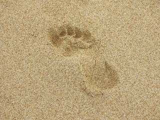 Fussabdruck im Sand