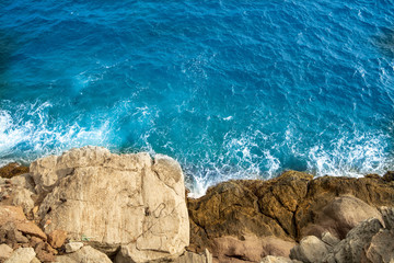 the walk along the coast between the beaches of Amadores and Puerto Rico of Gran Canarias