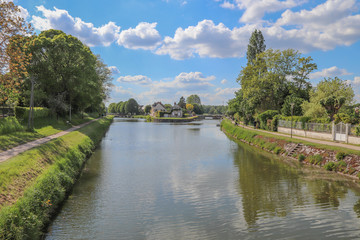 Loiret -  Canal d'Orléans à Combleux