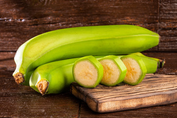 Organic green plantain - Musa x paradisiaca © Luis Echeverri Urrea