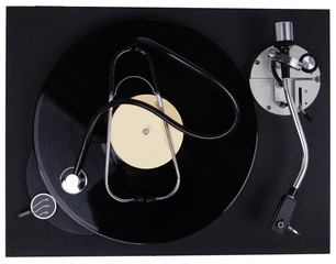 Music therapy concept - alternative medicine.
