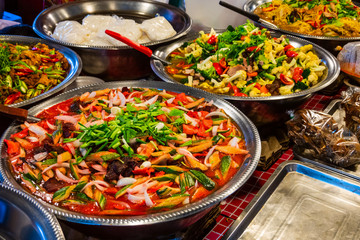 Thai street food vendor in Bangkok, Thailand