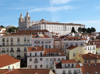 Church sao Vincente de Fora in Lisbon in Portugal