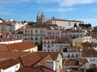 Church sao Vincente de Fora in Lisbon in Portugal