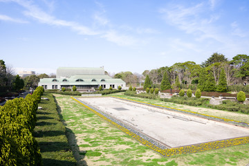 Chiba, japan, 03/30/2019 , Aobanomori park, near Chibadera station, in spring.