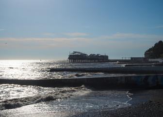 Cafe on the Black Sea coast of Sochi