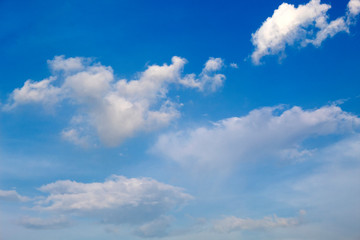 Naklejka na ściany i meble white clouds on blue sky ,nature cloud