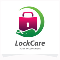 Lock Care Logo Design Template