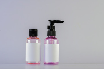 Empty bottle cream moisturizer lotion