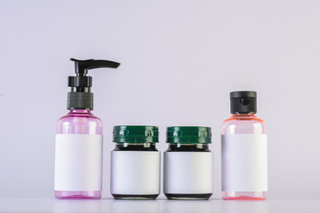 Empty bottle cream moisturizer lotion