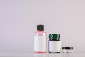 Empty bottle cream moisturizer lotion