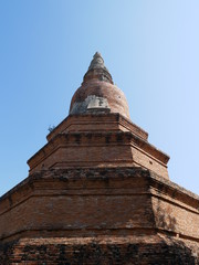 ancient pagoda in ayutthaya thailand