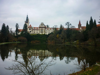 Obraz premium This is Pruhonice castle near Prague in Czech Republic