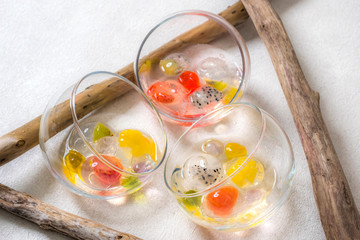 九龍球  香港のゼリー　Spherical jelly popular in Hong Kong