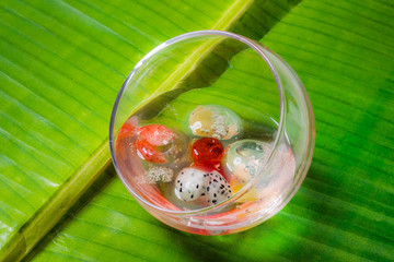 九龍球  香港のゼリー　Spherical jelly popular in Hong Kong