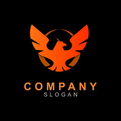 Fototapeta premium eagle logo, circular shape and modern look, army icon