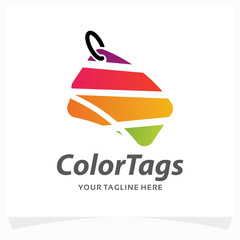 Color Tags Logo Design Template