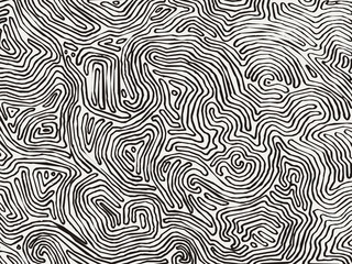 Vector monochrome pattern, curved lines, black and white grunge background