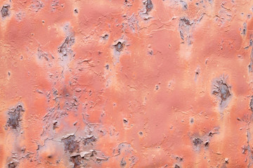 Old Weathered Red Painted Rusty Metal Texture