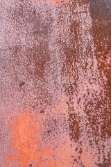 Old Weathered Red Painted Rusty Metal Texture