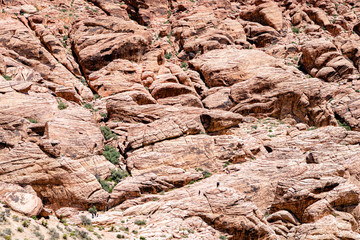 wall of red rock