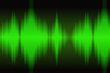 abstract background green wave signal 