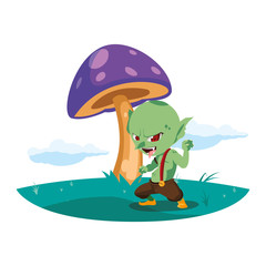 ugly troll in the camp magic character