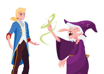 prince charming and witch of tales character