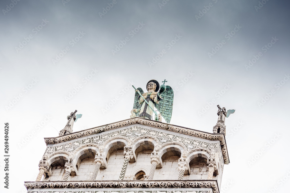 Wall mural saint michael church in lucca, italy