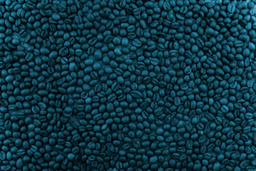 Flavored Coffee Beans Background. Invigorating coffee energy.