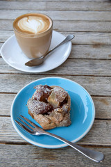 Coffee and Fruit Tart for breakfast