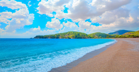 Oludeniz Beach And Blue Lagoon, Oludeniz beach is best beaches in Turkey - Fethiye, Turkey