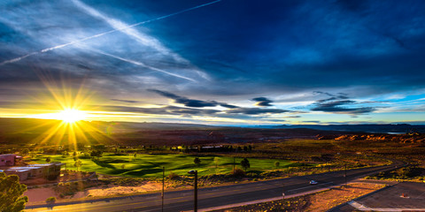 Page Arizona at sunset