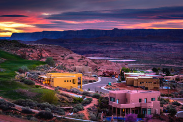 Page Arizona at sunset