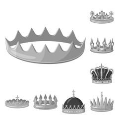 Vector illustration of jewel and vip symbol. Collection of jewel and nobility stock symbol for web.